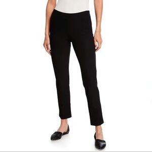 Eileen Fisher Black Slim Leg Stretchy Crop Pants